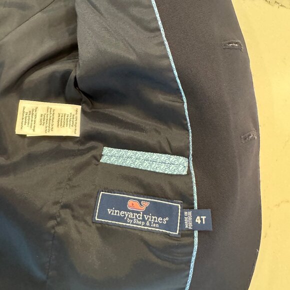 Vineyard Vines Kids' Boathouse Performance Wool Blazer - Picture 4 of 5